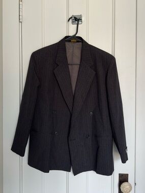 Review Women's Double-Breasted Pinstripe Blazer